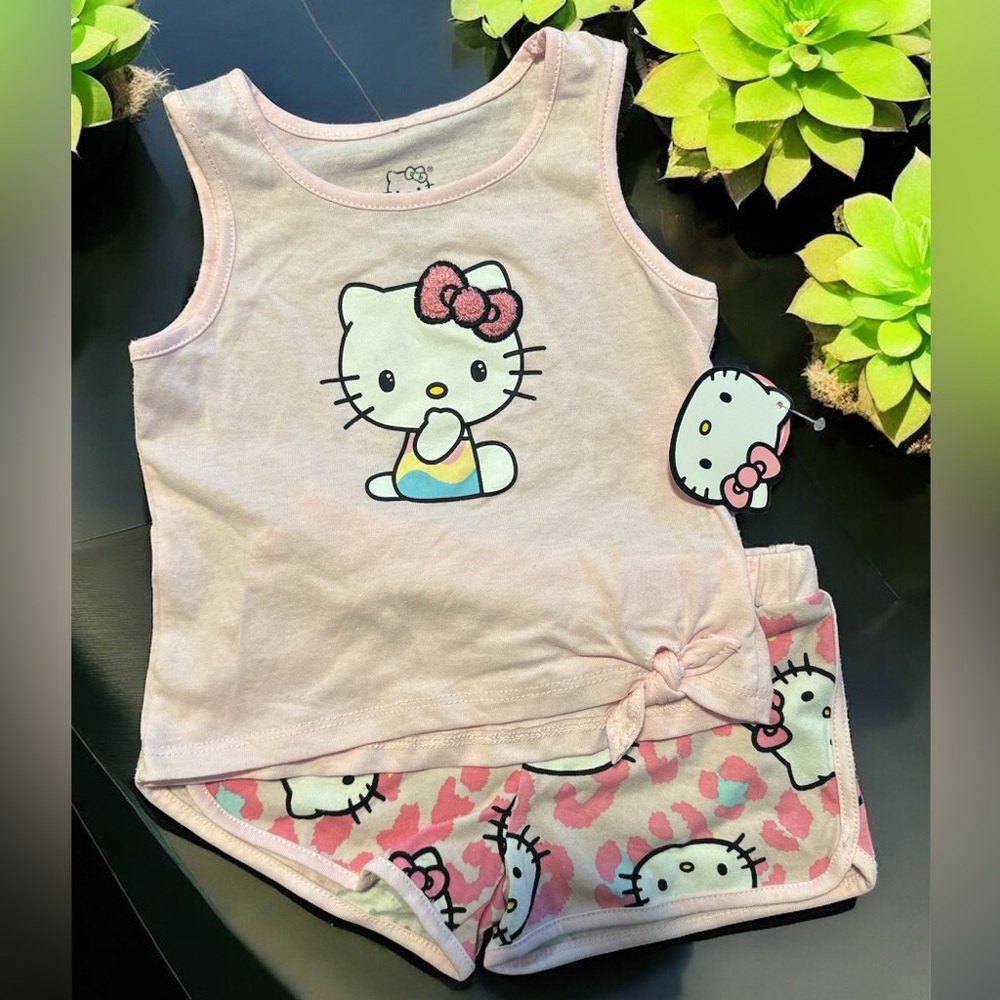 Hello Kitty Light Pink Pajama Set for Kids